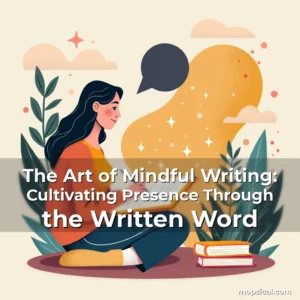 Artistic representation for The Art of Mindful Writing: Cultivating Presence Through the Written Word