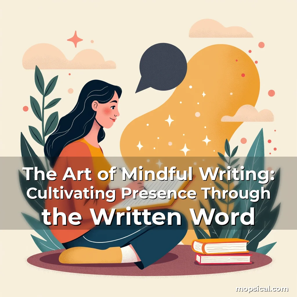 Read more about the article The Art of Mindful Writing: Cultivating Presence Through the Written Word
