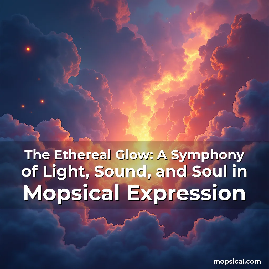 Read more about the article The Ethereal Glow: A Symphony of Light, Sound, and Soul in Mopsical Expression
