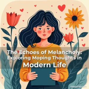 Artistic representation for The Echoes of Melancholy: Exploring Moping Thoughts in Modern Life