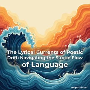 Artistic representation for The Lyrical Currents of Poetic Drift: Navigating the Subtle Flow of Language